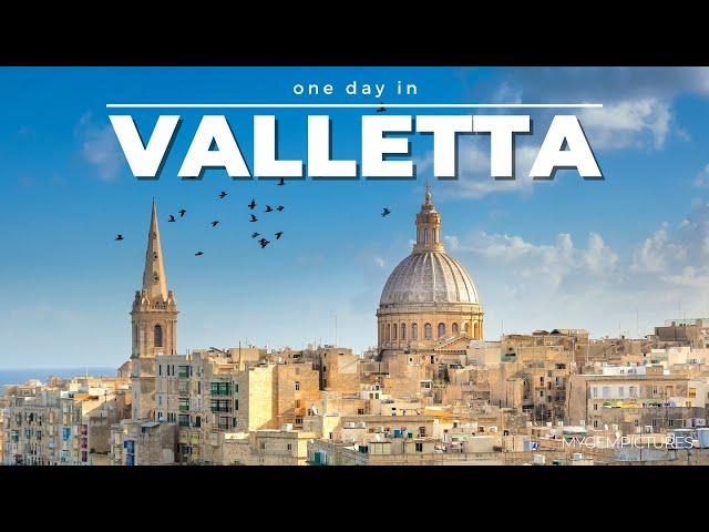 ONE DAY IN VALLETTA (MALTA)  | 4K | The beautiful capital of Malta