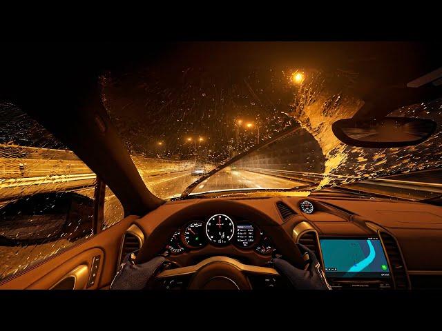 Night Driving In Rain - Assetto Corsa