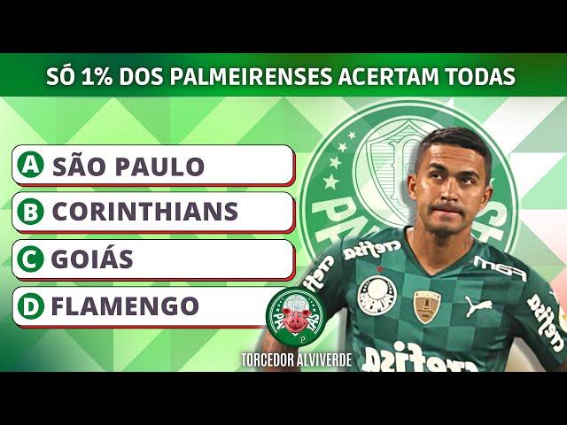 Se Souber 5 Respostas deste QUIZ sobre o Palmeiras, você é um Excelente Torcedor [Dudu]