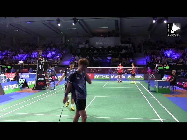 Fu Haifeng / Zhang Nan vs Ko Sung-hyun / Shin Baek-cheol - MD SF [Denmark Open 2014]