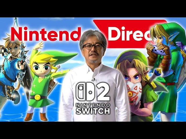 A New Zelda Game for the Nintendo Switch 2 Direct…