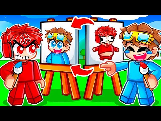 SPEED DRAW But Our Drawings Switch In Roblox!