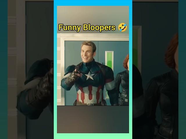 Funny Bloopers  in marvel movies #avengers #marvel #mcushorts funny moments #shorts #edit #yt