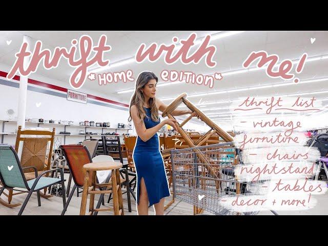 THRIFT WITH ME *HOME EDITION* finding vintage furniture + decor for the new house