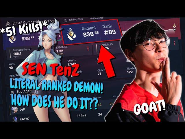 This is How SEN TenZ Drops 51 KILLS in RADIANT!! *Insane Hard Carry*