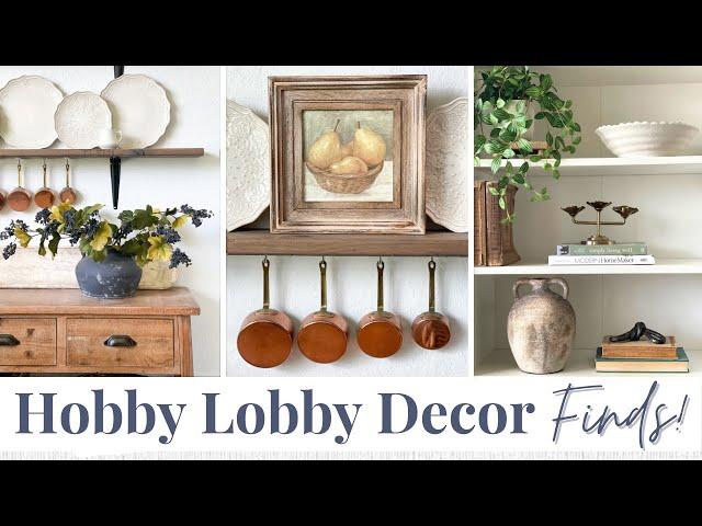 HOBBY LOBBY SHOP WITH ME + HAUL | HOME DECORATING IDEAS | DECORATING TIPS