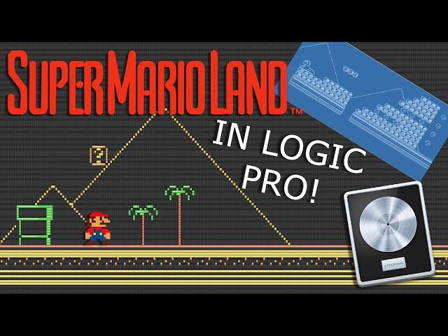 super mario in logic piano roll (midi art)