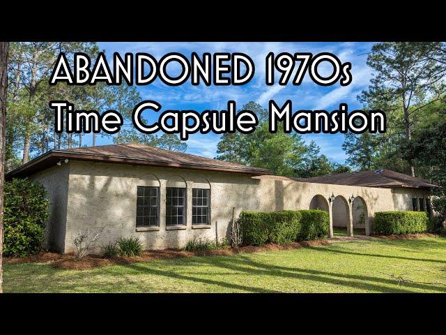 Millionaires ABANDONED 1970s Time Capsule House  | 4K Video