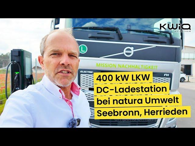 LKW DC-Ladestation (400 kW) - natura Umwelt Seebronn, Herrieden - i-charging blueberry PLUS