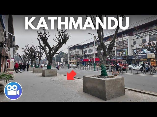 Kathmandu DURBARMARG CONCRETE Foothpath 2025 FINAL LOOK After BALEN Action in Nepal