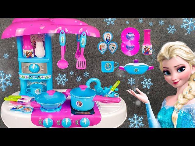 34 Minutes Satisfying with Unboxing Frozen Elsa Kitchen Playset, Disney Toys Collection | ASMR