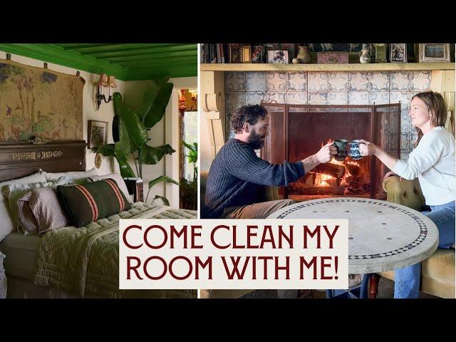 COME CLEAN our bedroom with me! | Calm & grateful productivity...