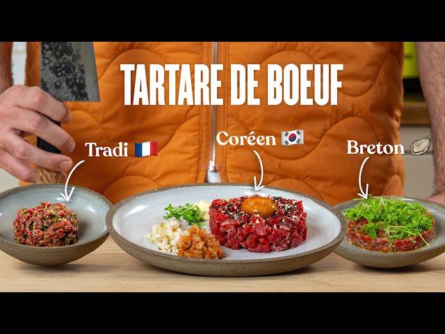 Comment faire un tartare de boeuf comme au resto ?! (3 versions)