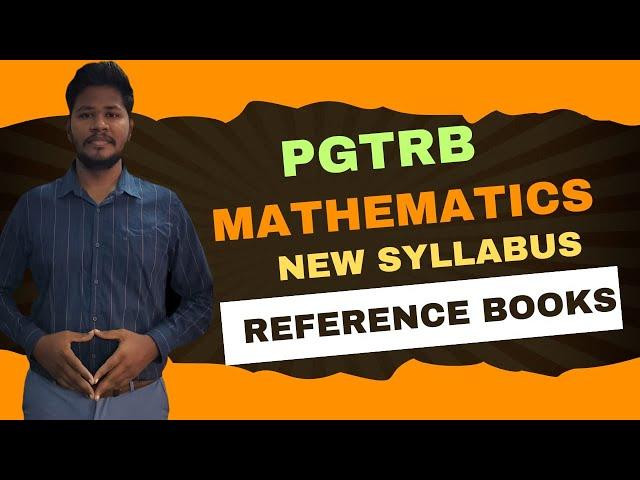 PGTRB MATHEMATICS | REFERENCE BOOKS FOR NEW SYLLABUS | MATHEASY ACADEMY