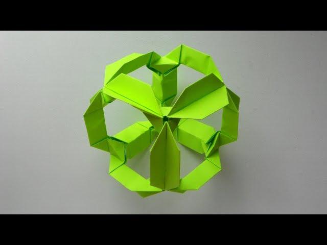 Origami cube out of paper