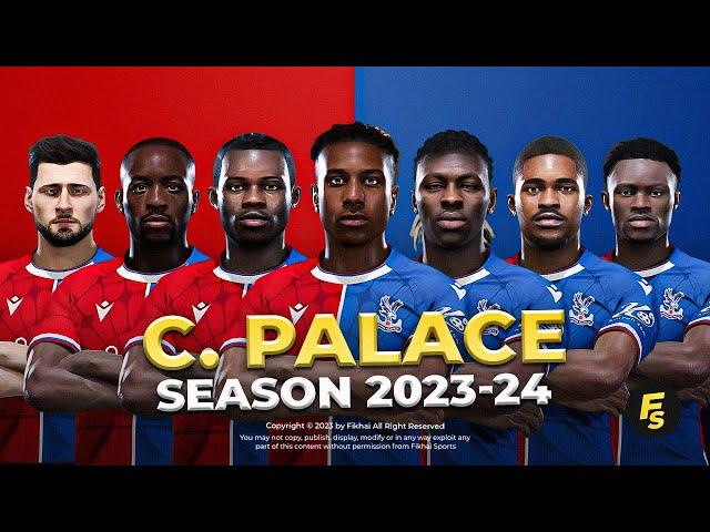Crystal Palace Facepack Season 2023/24 - Sider and Cpk - Football Life 2024 and PES 2021