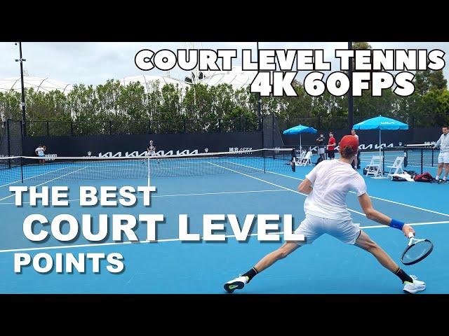 THE BEST Court Level Tennis Points You've Never Seen Before! (Compilation)