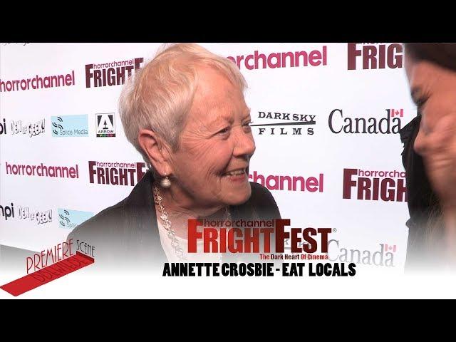 Annette Crosbie Interview at Eat Locals FrightFest . I don't believe it!