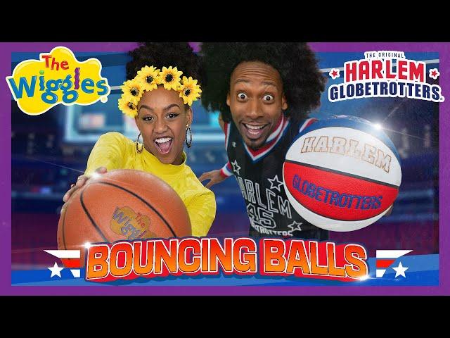 Bouncing Balls  The Wiggles feat. Harlem Globetrotters  Fun Basketball Song for Kids