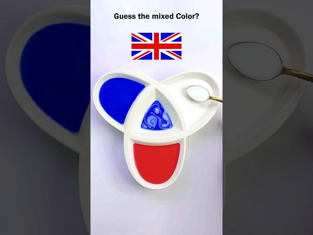 What color will mixed flags make? #colormixing #paintmixing ##colors   #viral