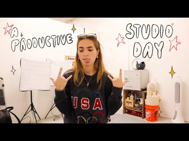 First day back at art school  a productive studio vlog