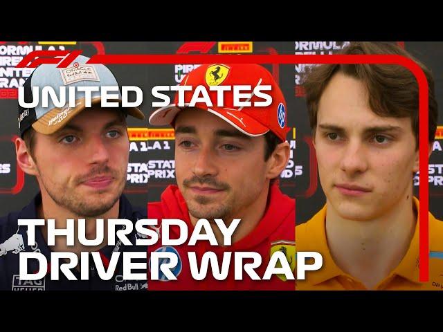 Thursday Drivers' Wrap | 2024 United States Grand Prix