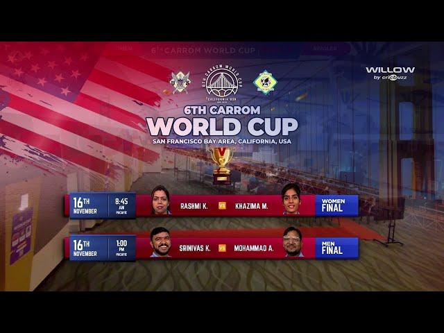 Sixth Carrom World Cup 2024 | Men's Singles Finals