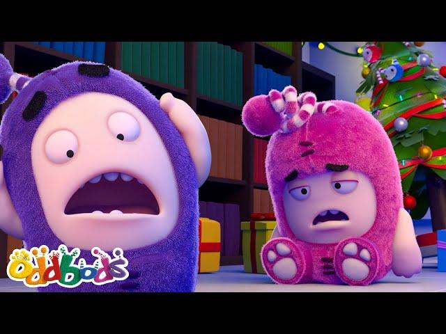 Newt wants to open her Christmas present! | Oddbods | Monster Cartoon for Kids