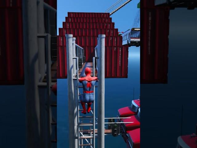 GTA 5 Epic Ragdolls RED SPIDERMAN VS RED MINION VS GREEN MINION (Euphoria Physics & Funny Fails)1040