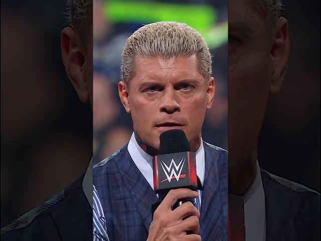 Did Cody Rhodes make himself clear? 