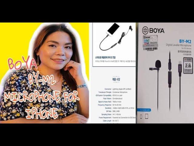 BOYA BY-M2 Digital Lavalier Microphone Vlog#18