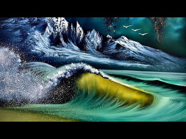 Portal Mountain Seascape Tutorial with PaintWithJosh