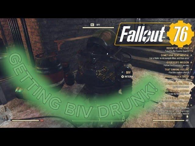 Fallout 76 | Biv Getting Drunk like Bender from Futurama