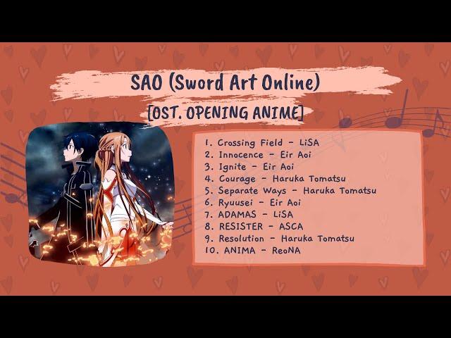 PLAYLIST OST OPENING ANIME SAO (SWORD ART ONLINE) [FULL ALBUM]