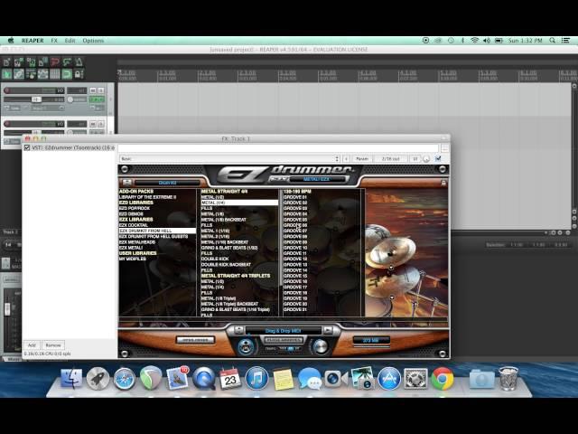 How to make a sick drum beat in reaper.