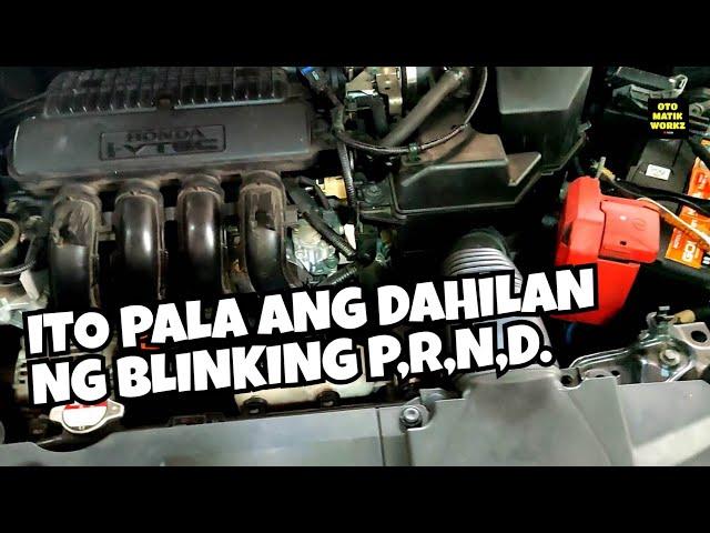 BLINKING P,R,N,D HONDA CITY 2014 A/T.(scan and diagnose troubleshooting)