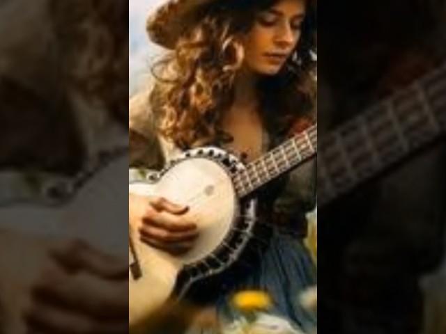 Julia Lennon teaches her son John to play The banjo