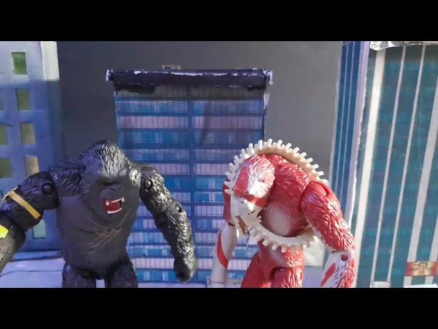 Kong Punch Skar King Stop Motion. Godzilla X kong The New Empire Stop Motion