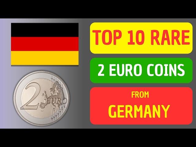 TOP 10 Rare 2 Euro Coins from GERMANY  #numismatics #coincollecting