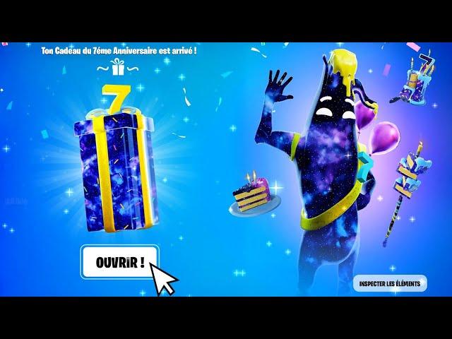 Récupérer GRATUITEMENT le skin SECRET du 7éme Anniversaire de Fortnite !