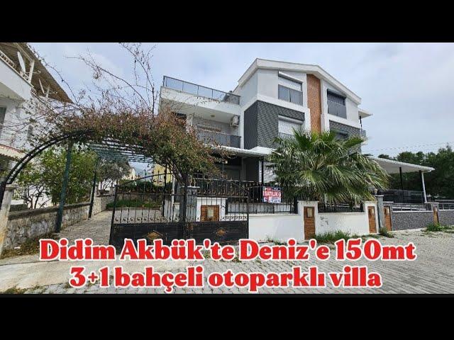 Didim Akbük'te Deniz'e 150mt  3+1 bahçeli otoparklı villa #34