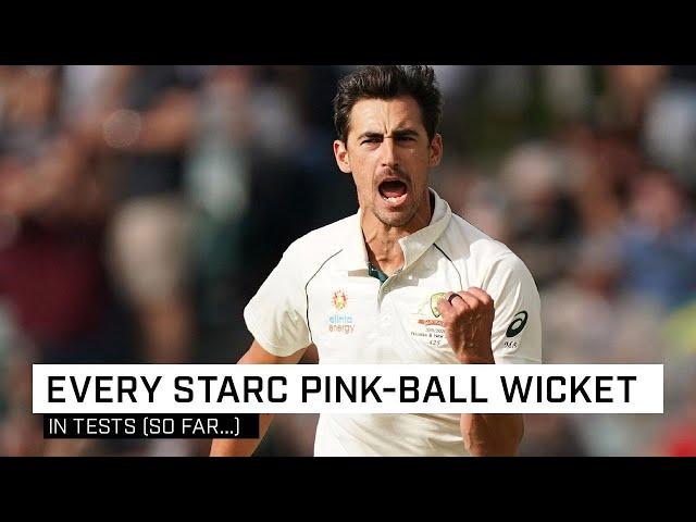 All 42 wickets taken by Mitch Starc in day-night Tests