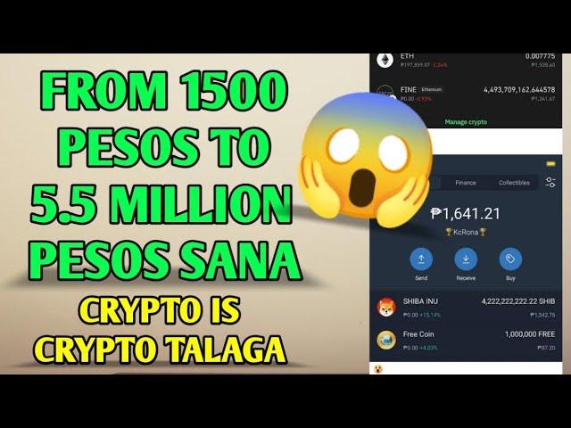 Grabe! From 1,500 pesos to 5.5 million pesos | Crypto is crypto talaga