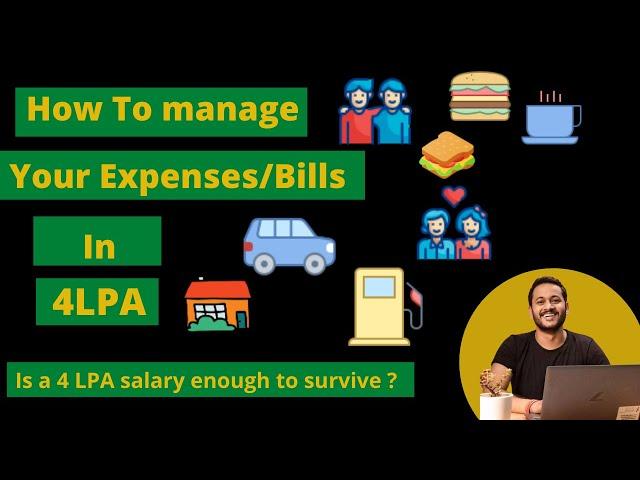 How To Manage Your Expenses/Bills In 4LPA? | Is a 4 LPA salary enough to survive In Pune, Banglore