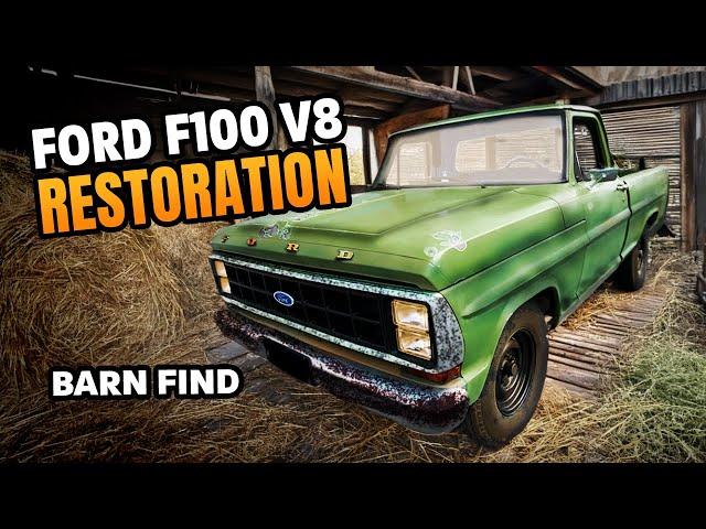 INCREDIBLE TRANSFORMATION ON THIS V8 FORD-100! | FULL DETAIL