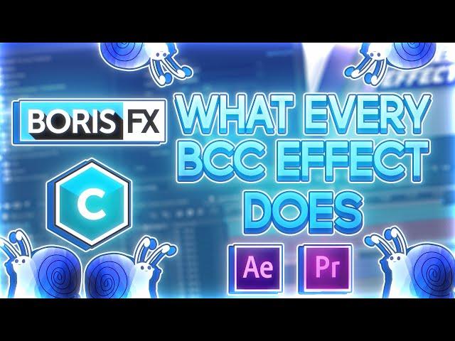 What Every Boris Continuum Complete Effect Does [After Effects]