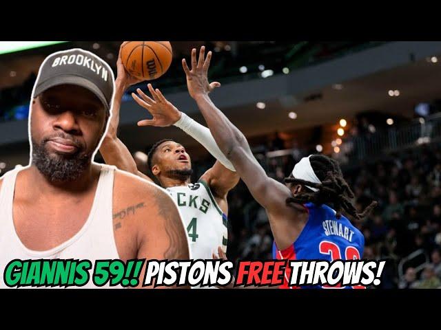 BROOKLYN FAN REACTS TO! PISTONS at BUCKS | FULL GAME HIGHLIGHTS!!