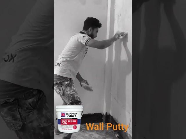 Wall Putty nippon  #putty #nippon #painterslife #painterslife #painting #shortsvideo #youtubeshorts