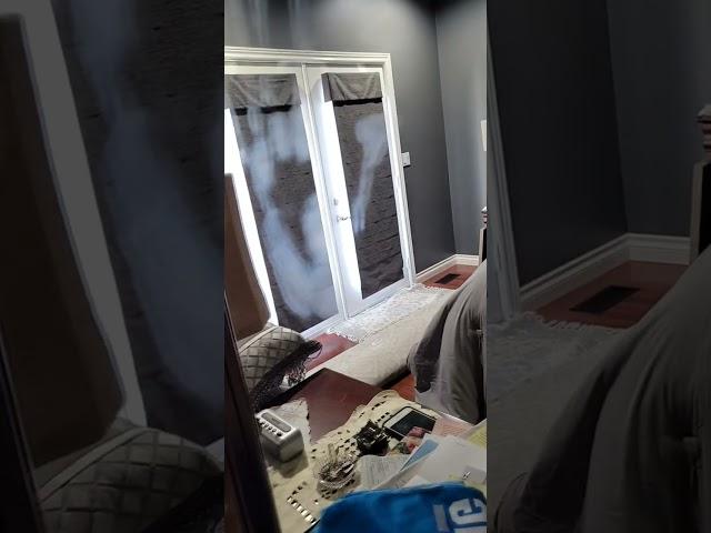 Paranormal Handprints on Mirror