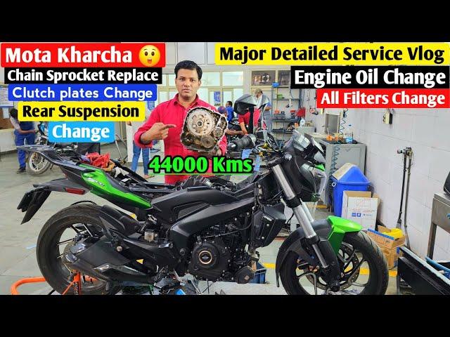 Poore Youtube Par Kahi Nahi Milega Itna Deep Detailed Service Vlog, Dominar 400 Bs6 | After 44000 km